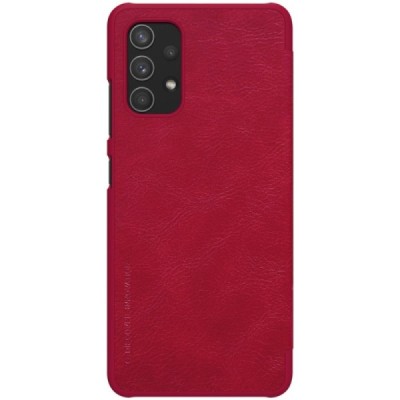Greznais „Nillkin“ Qin sērijas ādas atvērams sarkans Samsung Galaxy A32 4G (A325F) | Vacins.lv