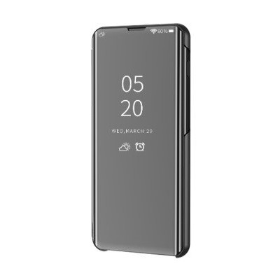Samsung Galaxy A32 4G (A325F) plastmasas atvērams melns ādas maciņš | Vacins.lv