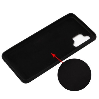 Samsung Galaxy A32 4G (A325F) „Shell“ cieta silikona (TPU) melns apvalks | vacins.lv