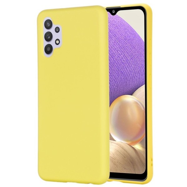 „Shell“ cieta silikona (TPU) apvalks - dzeltens (Galaxy A32 4G)