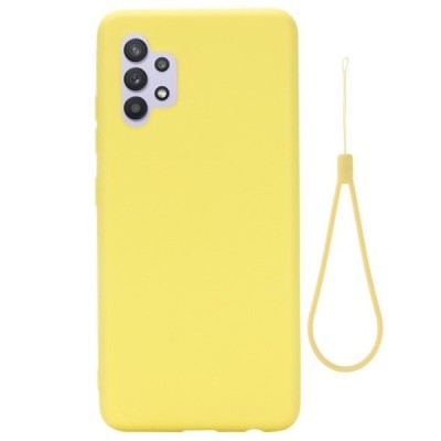 Samsung Galaxy A32 4G (A325F) „Shell“ cieta silikona (TPU) dzeltens apvalks | vacins.lv