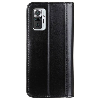 Xiaomi Redmi Note 10 Pro чёрный кожаный чехол-книжка | Vacins.lv