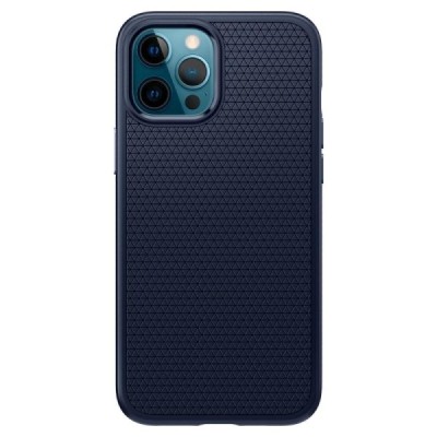 Apple iPhone 12 Pro Max „Spigen“ Liquid Air zils cieta silikona apvalks | vacins.lv