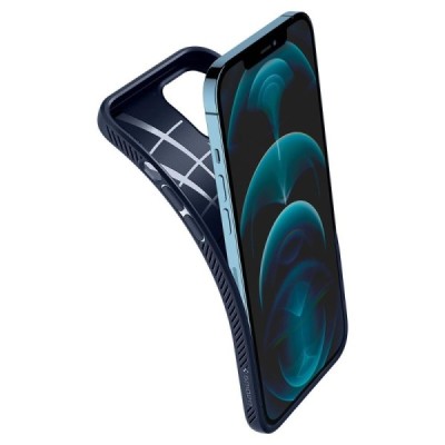 Apple iPhone 12 Pro Max „Spigen“ Liquid Air zils cieta silikona apvalks | vacins.lv