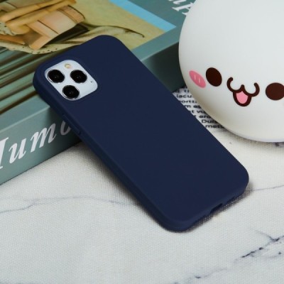 Твердый силиконовый чехол (TPU) для Apple iPhone 12 (12 Pro) - синий | Vacins.lv