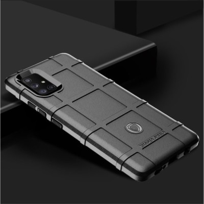Samsung Galaxy A71 (5G) твердый силиконовый чехол (TPU) - черный | Vacins.lv