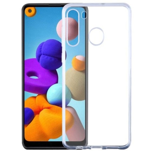 Cieta silikona (TPU) apvalks - dzidrs (Galaxy A21)