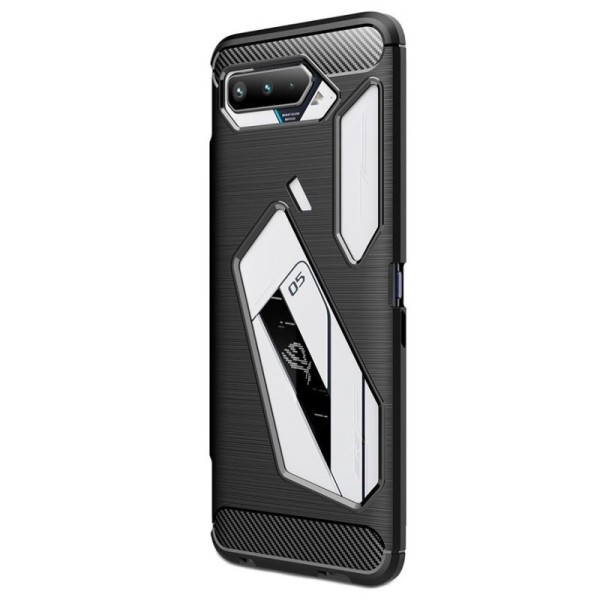 „Carbon“ твердый силиконовый чехол (TPU) - черный (Rog Phone 5)
