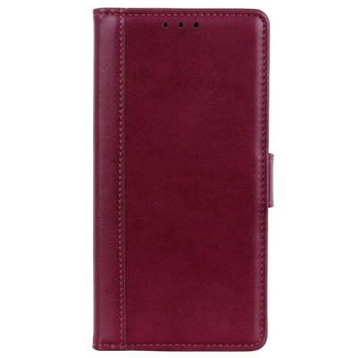 Xiaomi Mi 11 Lite bordo ādas atvērams maciņš ar magnetu | Vacins.lv