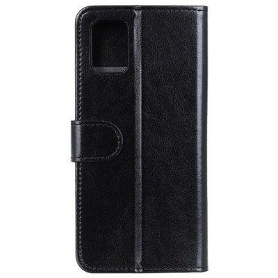 Samsung Galaxy M02s открываемый чёрный кожаный чехол - книжка | Vacins.lv