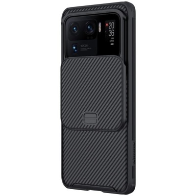 Xiaomi Mi 11 Ultra Nillkin CamShield чёрный чехол, задняя часть с защитой камеры | Vacins.lv
