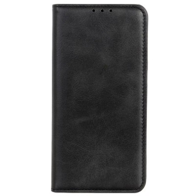 Xiaomi Mi 11 Ultra„Split“ чёрный кожаный чехол-книжка | Vacins.lv