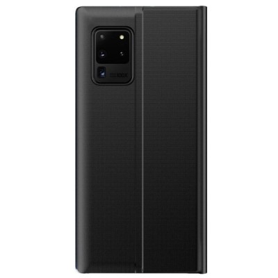 Samsung Galaxy A02s A025 (166.5x75.9x9.2mm) View Line melns atvērams maciņš (maks) | Vacins.lv