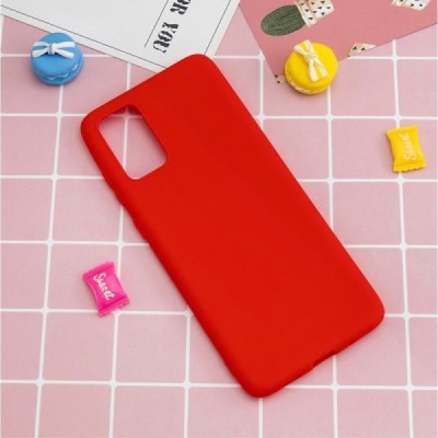 Samsung Galaxy A02s A025 (166.5x75.9x9.2mm) „Shell“ cieta silikona (TPU) sarkans apvalks | vacins.lv