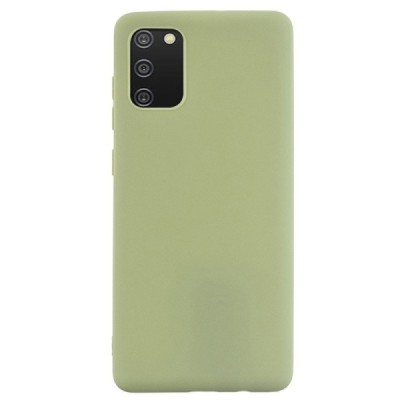 Samsung Galaxy A02s A025 (166.5x75.9x9.2mm) „Shell“ cieta silikona (TPU) zaļš apvalks | Vacins.lv