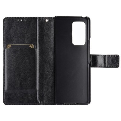 Samsung Galaxy Z Fold2 5G (F916B) чёрный кожаный чехол-книжка | Vacins.lv