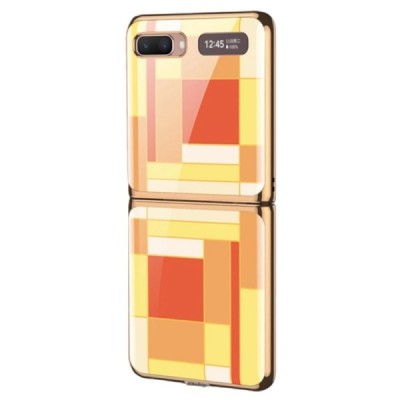 Samsung Galaxy Z Flip (F700) GKK Pattern пластиковый жёлтый чехол | Vacins.lv