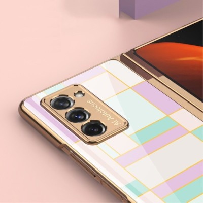 Samsung Galaxy Z Fold2 5G (F916B) GKK Pattern violeta plastika apvalks | vacins.lv