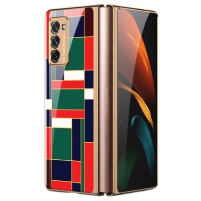 Samsung Galaxy Z Fold2 5G (F916B) GKK Pattern zaļš plastika apvalks | Vacins.lv