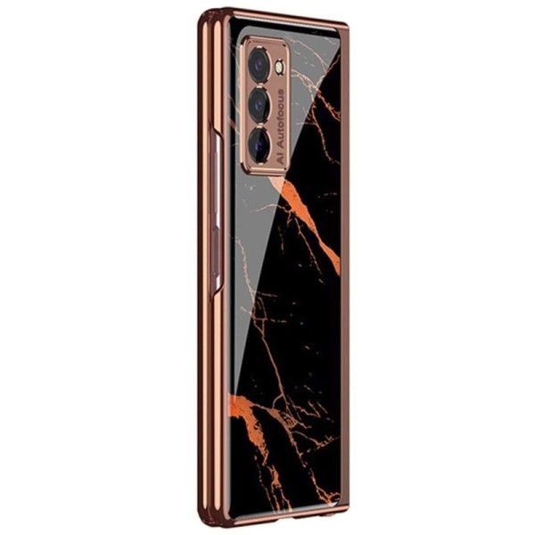 „GKK“ Marble пластиковый чехол - чёрный (Galaxy Z Fold2)