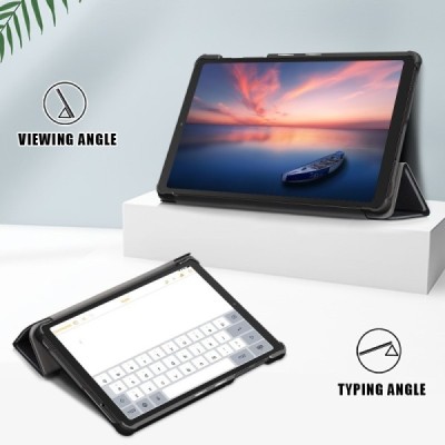 Samsung Galaxy Tab A7 Lite 8.7 2021 (T220, T225) atvēramais melns maciņš | Vacins.lv