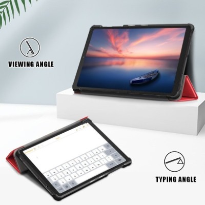 Samsung Galaxy Tab A7 Lite 8.7 2021 (T220, T225) atvēramais sarkans maciņš | Vacins.lv