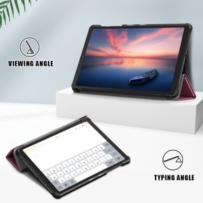 Samsung Galaxy Tab A7 Lite 8.7 2021 (T220, T225) atvēramais bordo maciņš | Vacins.lv