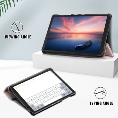 Samsung Galaxy Tab A7 Lite 8.7 2021 (T220, T225) atvēramais zelta maciņš | Vacins.lv