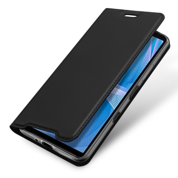 „Dux Ducis“ Skin atvērams maciņš - melns (Xperia 10 III)