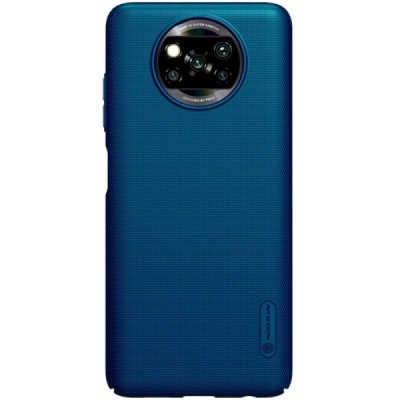 Xiaomi Poco X3 (X3 Pro) Nillkin Frosted Shield zils plastmasas apvalks | vacins.lv