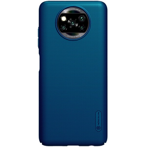 Чехол „Nillkin“ Frosted Shield - синий (Poco X3 / X3 Pro)