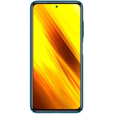 Xiaomi Poco X3 (X3 Pro) Nillkin Frosted Shield синий пластиковый чехол | Vacins.lv