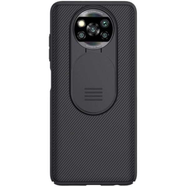„Nillkin“ CamShield apvalks - melns (Poco X3 / X3 Pro)