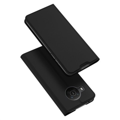 „Dux Ducis“ Skin серии Nokia X20 (X10) чёрный кожаный чехол-книжка | Vacins.lv