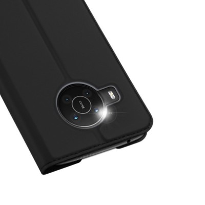 „Dux Ducis“ Skin серии Nokia X20 (X10) чёрный кожаный чехол-книжка | Vacins.lv