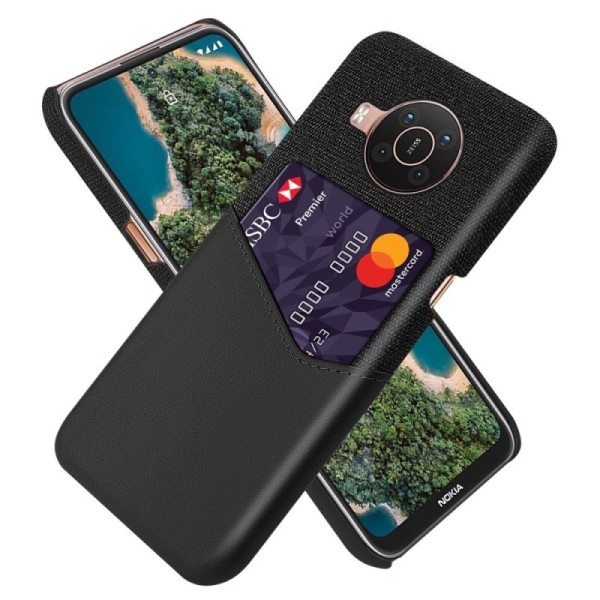 „KSQ“ Shell ādas apvalks - melns (Nokia X20 / X10)