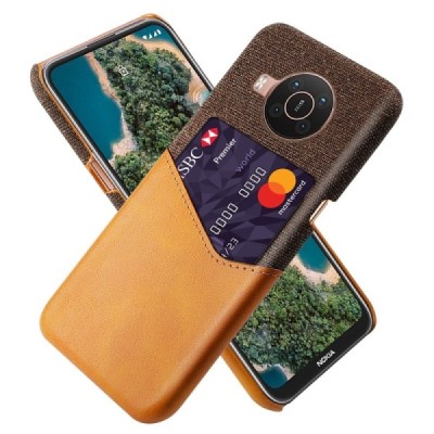 „KSQ“ Shell Nokia X20 (X10) коричневый  кожаный чехол - задняя часть с карманом для карточек | Vacins.lv