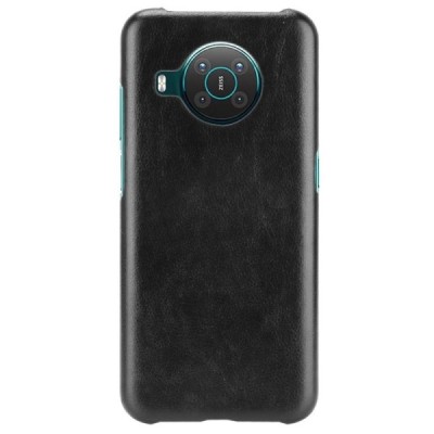 Soft Slim serijos Nokia X20 (X10) чёрный кожаный чехол | Vacins.lv