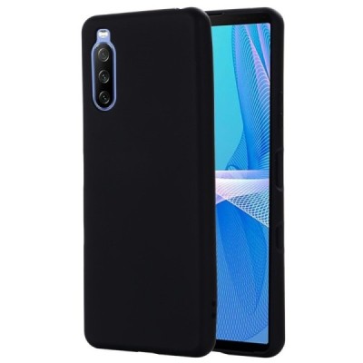 Sony Xperia 10 III Shell (TPU) твердый силиконовый чехол - чёрный | Vacins.lv