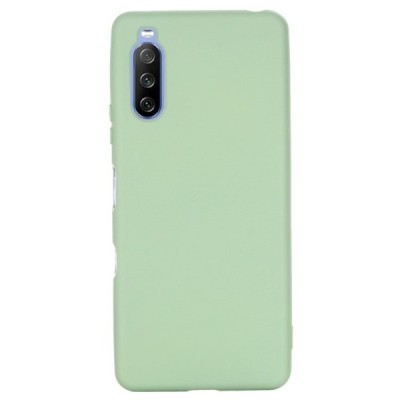 Sony Xperia 10 III Shell cieta silikona (TPU) zaļš apvalks | Vacins.lv