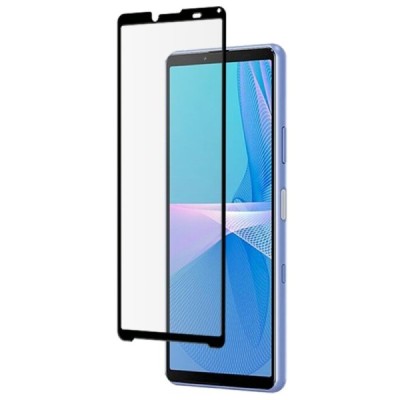 Sony Xperia 10 III „Mocolo“ 9H Tempered Glass усиленная защита, черное защитное стекло с полным покрытием толщиной 0,2 мм | Vaci