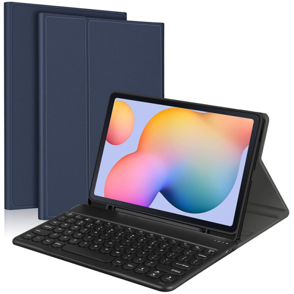 Atvēramais futrālis ar tastatūra - zils (Galaxy Tab S7 11" / S8 11")