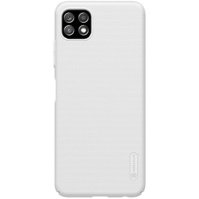 Samsung Galaxy A22 „Nillkin“ Frosted Shield белый пластиковый чехол | Vacins.lv