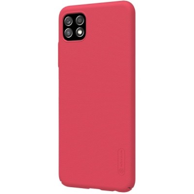 Samsung Galaxy A22 „Nillkin“ Frosted Shield красный пластиковый чехол | Vacins.lv