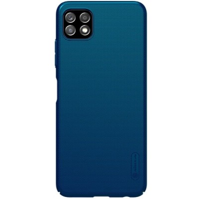 Samsung Galaxy A22 „Nillkin“ Frosted Shield синий пластиковый чехол | Vacins.lv