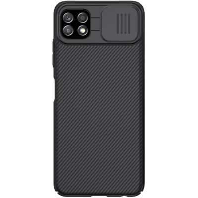 Samsung Galaxy A22 „Nillkin“ CamShield чёрный чехол, задняя часть с защитой камеры | Vacins.lv
