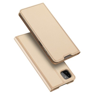 „Dux Ducis“ Skin серии Samsung Galaxy A22 золотой кожаный чехол-книжка | Vacins.lv