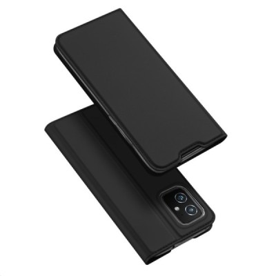 „Dux Ducis“ Skin серии Asus Zenfone 8 (ZS590KS) чёрный кожаный чехол-книжка | Vacins.lv