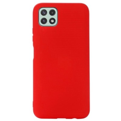 Samsung Galaxy A22 Shell (TPU) твердый силиконовый чехол - красный | Vacins.lv