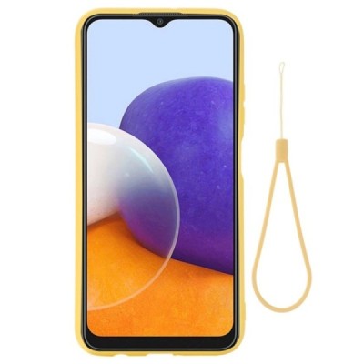Samsung Galaxy A22 Shell (TPU) твердый силиконовый чехол - жёлтый | Vacins.lv